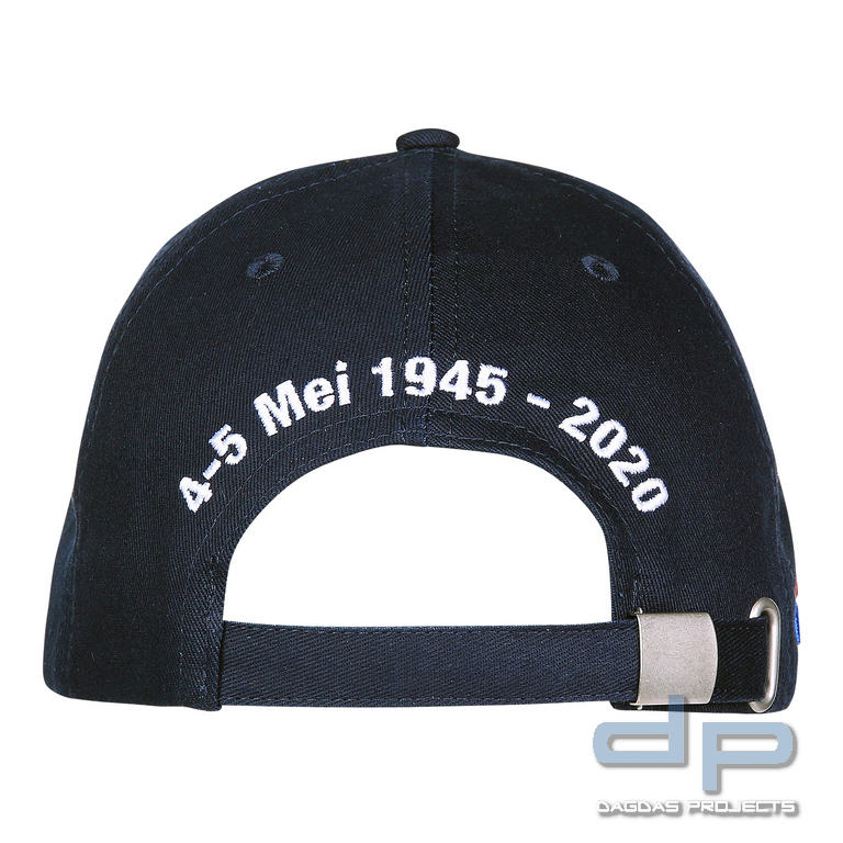 Baseball cap 75 jaar vrijheid rood/blauw