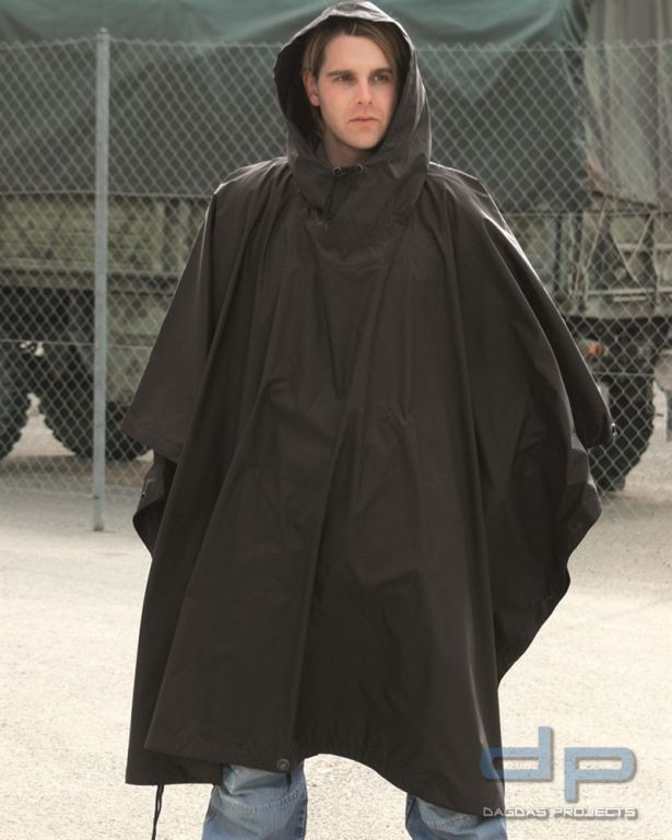 PONCHO RIPSTOP SCHWARZ VPE 2