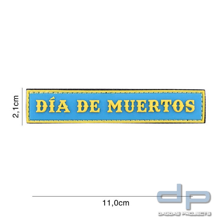 Emblem 3D PVC Dia de Muertos (streep) blau