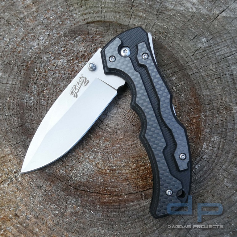 Modernes Einhandmesser G10 und Carbonfaser