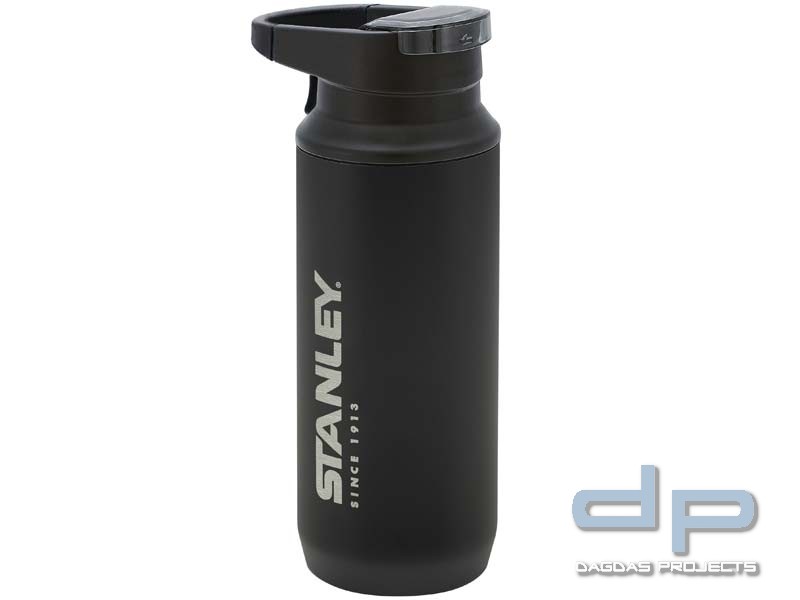 Stanley MOUNTAIN VACUUM SWITCHBACK MUG, Einhandtrinkbecher, matt schwarz, Deckel 2-tlg