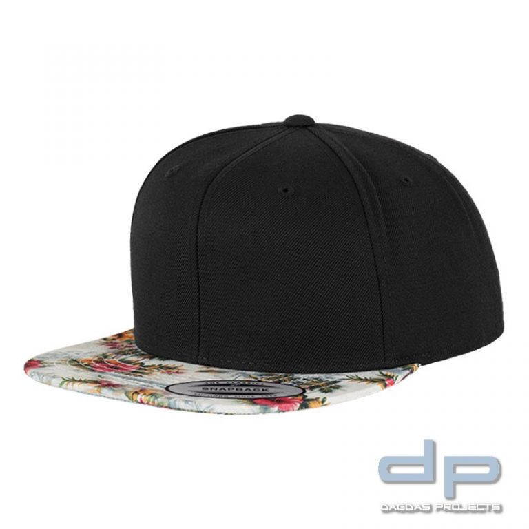 Floral Snapback Cap verschiedene Farben