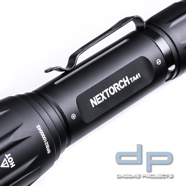 NEXTORCH TA41SET Taktische LED-Taschenlampe mit Halterung und Kabelschalter im Spar-Set