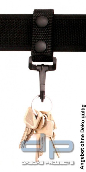 Schlüsselhalter COP® 4237 schwarz, Nylon, für Gürtel bis 50 mm Breite