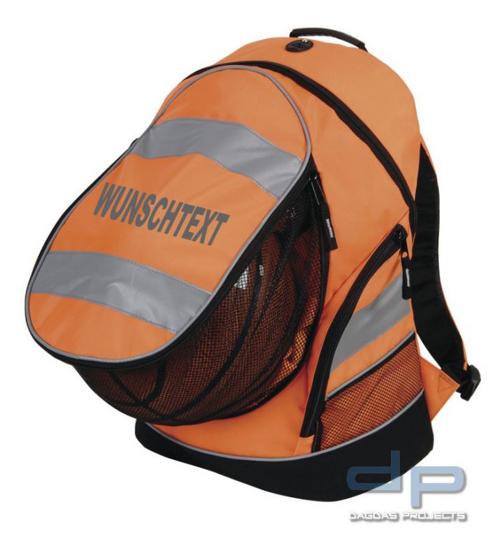 High Visibility London Rucksack in verschiedenen Farben mit Wunschaufdruck in reflex silber