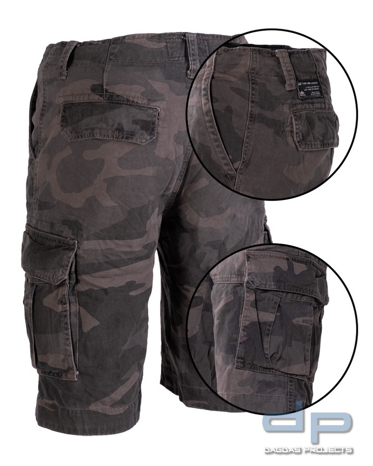 US VINTAGE SHORTS PREWASH DARK CAMO