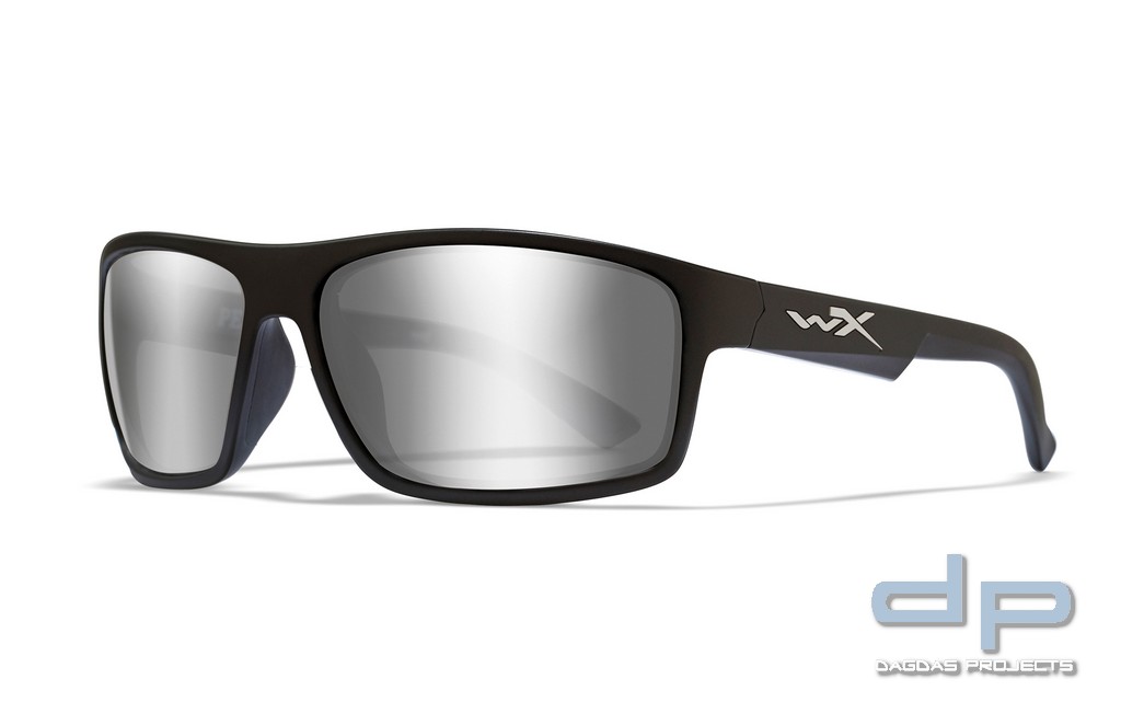 WILEY X PEAK SONNENBRILLE SILVER FLASH SMOKE GREY