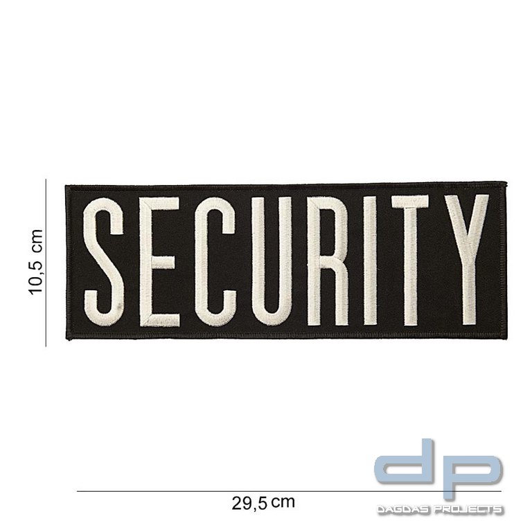 Emblem Stoff Security Groß