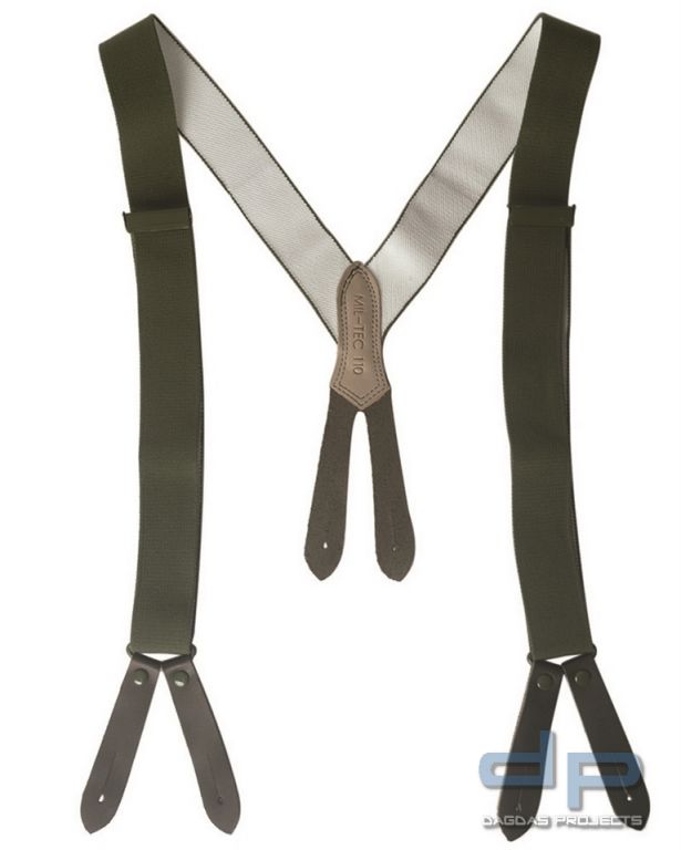 BW HOSENTRÄGER 110CM OLIV VPE 10