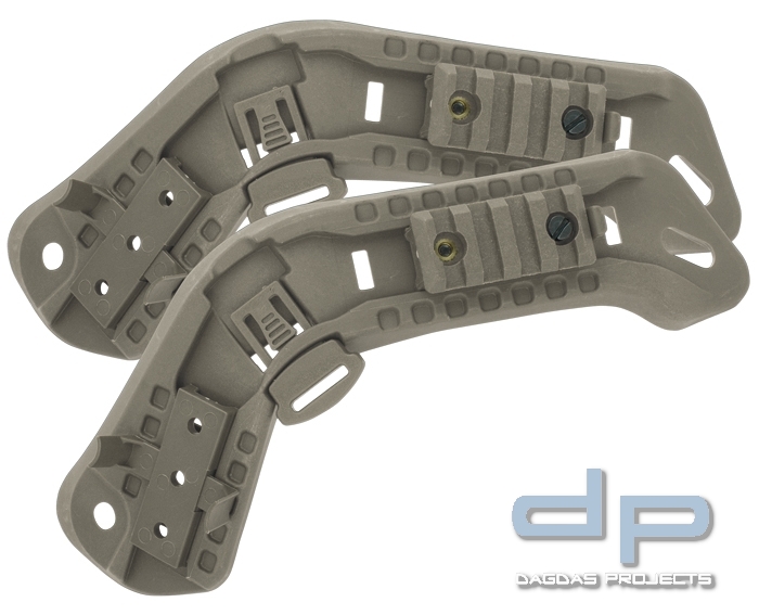 Side Rail Set für Ballistische Helme in verschiedenen Farben