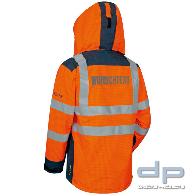 MULTINORM 3IN1 PARKA in verschiedenen Farben mit Wunschtext auf Brust und Rücken in Reflex Silber