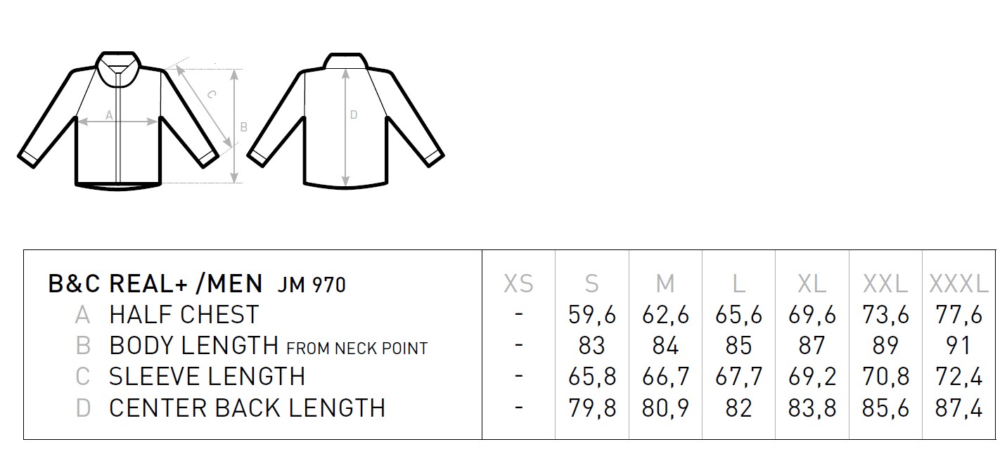 Men´s Jacket Real+ in verschiedenen Farben mit Wunschaufdruck auf Brust und Rücken