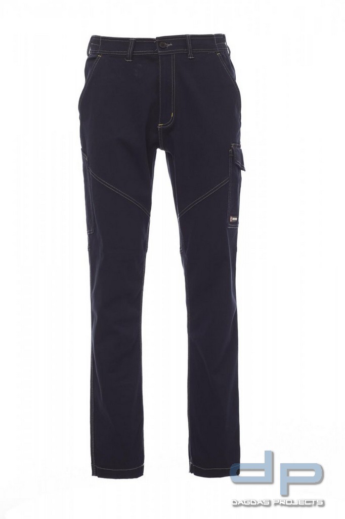 Payper Arbeitshose "WORKER STRETCH" mit Aufdruck nach Wunsch in Navy Blue Größe: L
