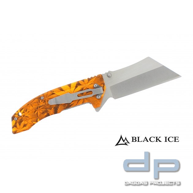 BLACK ICE Einhandmesser THC Orange
