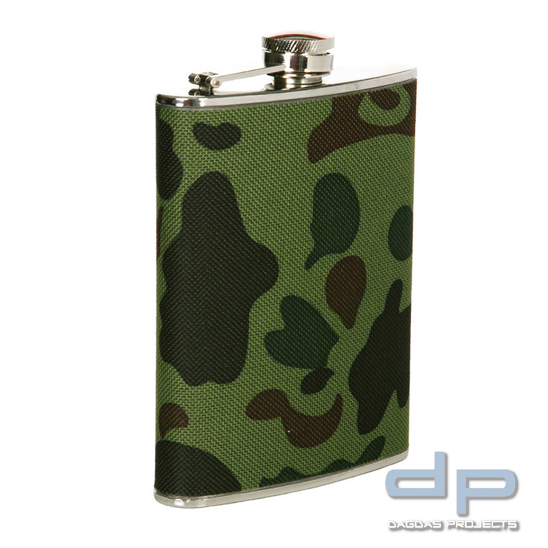 Stainless Steel Taschenflasche 8oz camo