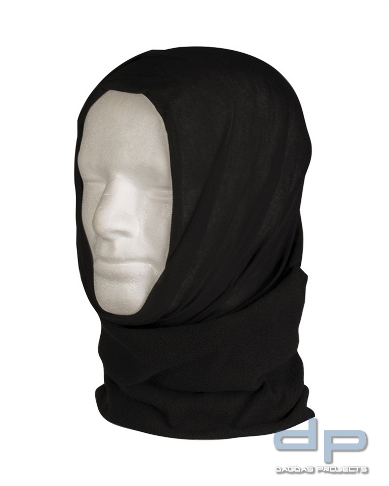 MULTI FUNCTION HEADGEAR PES/FLEECE SCHWARZ VPE 12