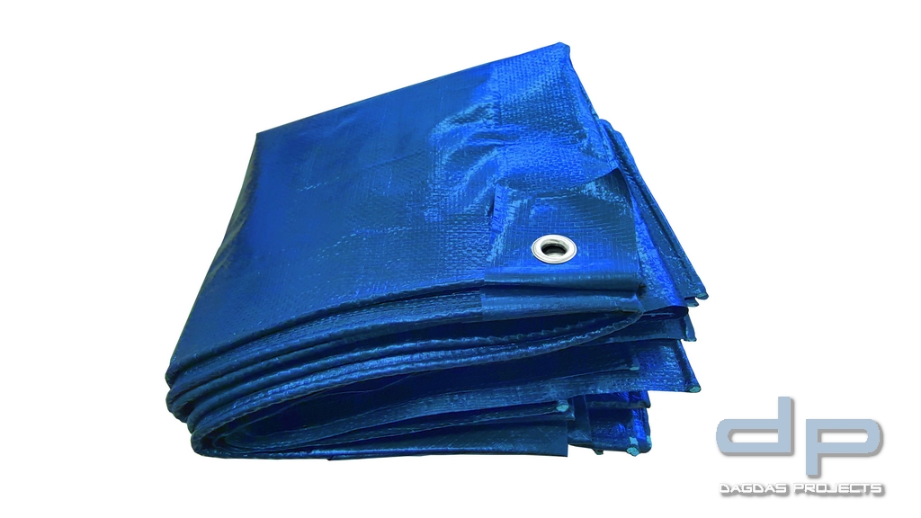 PE-GEWEBEPLANE 180g/m² BLAU 6 m X 8 m