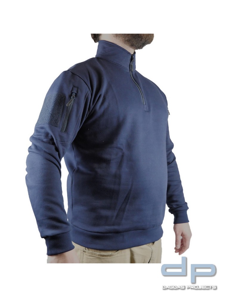 COP® Tactical Sweatshirt mit 1/3 Zipper, navy blue