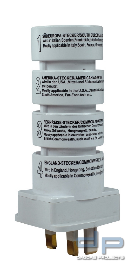 Steckeradapter Welt Set