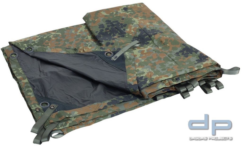 TacGear Basha Mehrzweckplane Flecktarn