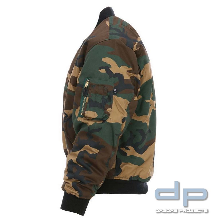 MA-I Bomberjacke Camouflage Woodland Größe: 2XL