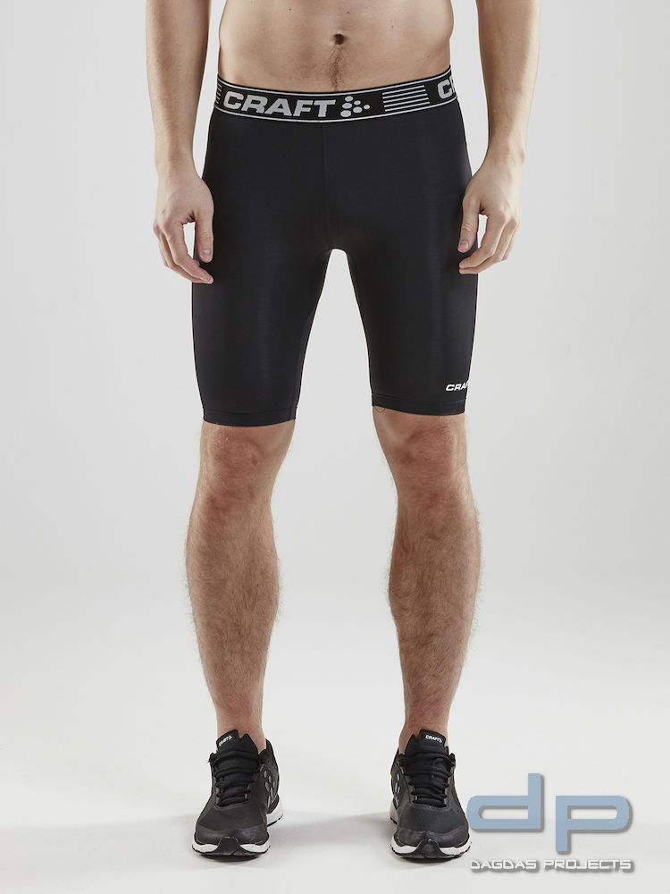 Craft Pro Control Compression Short Tights Unisex in Schwarz