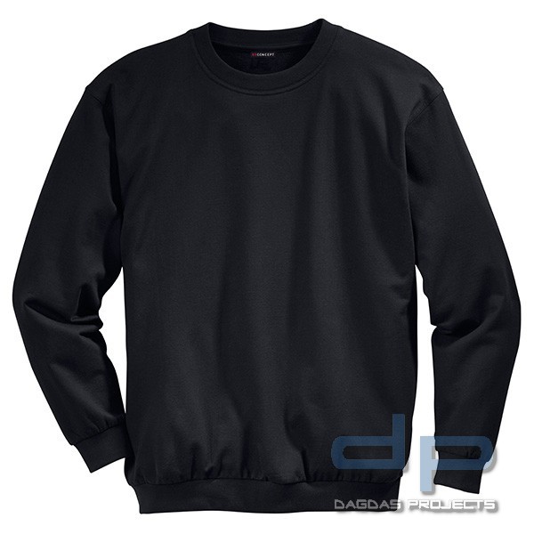Sweatshirt in verschiedenen Farben mit Wunschaufdruck auf Brust und Rücken