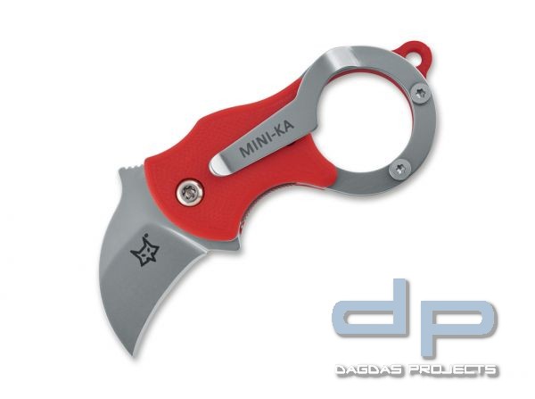 Fox Knives Mini-Ka Red Sandblasted