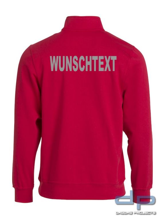 Behörden Halb Zipper mit Wunschaufdruck in verschiedenen Farben
