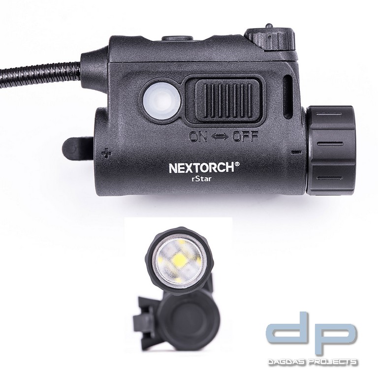 NEXTORCH RSTAR MULTI-LIGHT SOURCE HELMET LIGHT HELMLAMPE (WEISS/ROT/GRÜN/IR)