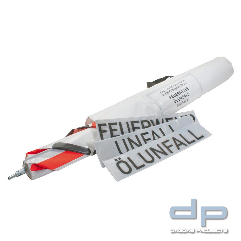 Dönges Klett-Faltsignal, 700 mm, Tagesleuchtfarbe, ohne Klettschilder