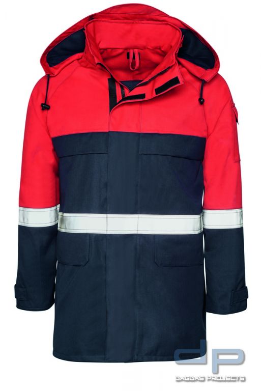 gammatex® FA 4000 Jacke Supra flammhemmend rot navy ohne Wärmfutter