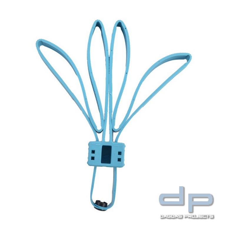 Cobra Cuffs Trainings-Plastikhandfessel 8er, blau