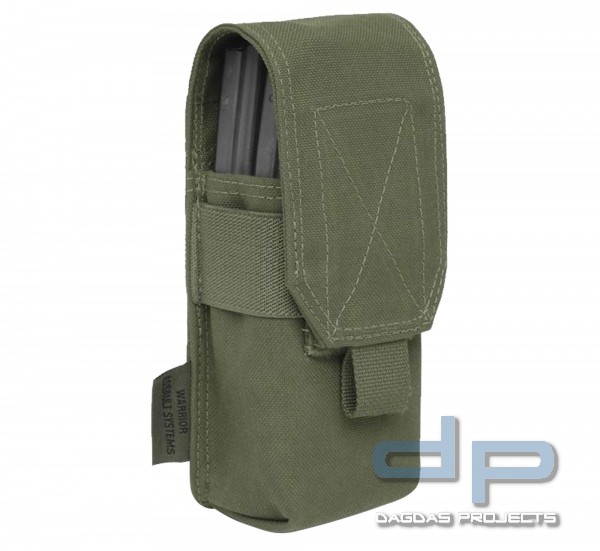 WARRIOR SINGLE M4 MAG POUCH, FARBE: DUNKELOLIV