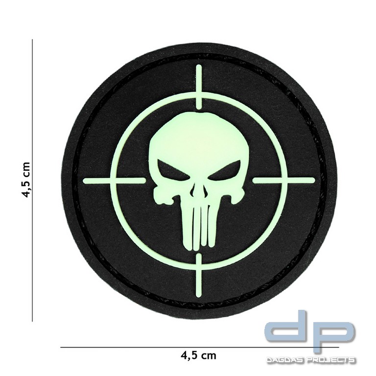 Emblem 3D PVC Punisher Visier Glow in the Dark