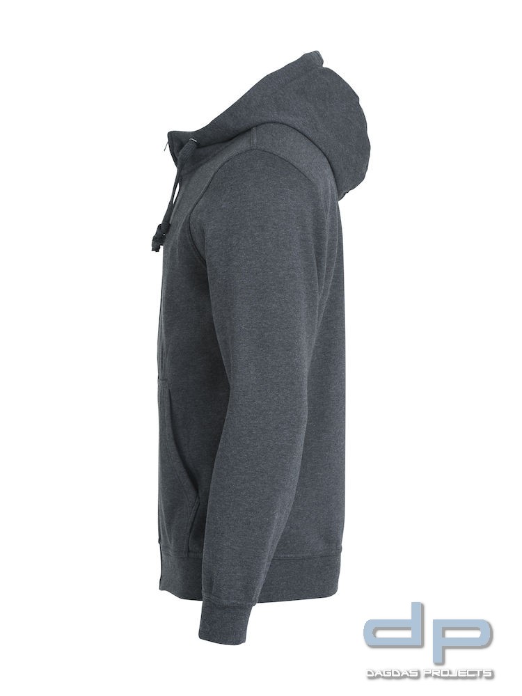 Basic Hoody Full zip Herren mit Wunschaufdruck Farbe Navy Größe M
