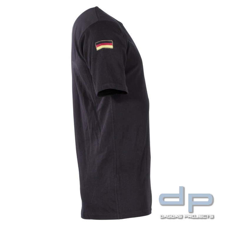 BW Tropenunterhemd, schwarz, Klett, Nationalitätsabzeichen, Größe 7