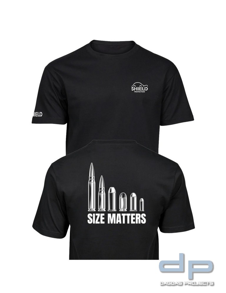 Shield Germany T-Shirts "Size Matters" in verschiedenen Farben