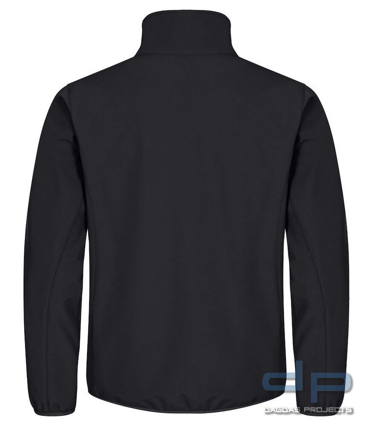 Herren Classic Softshell Jacket in verschiedenen Farben mit Aufdruck auf Brust und Rücken