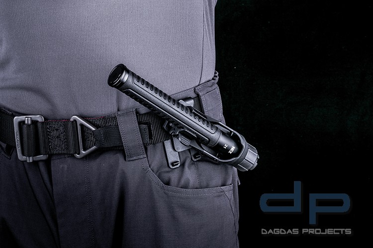 V70 Holster für Einsatzstock, 360 Grad drehbar,