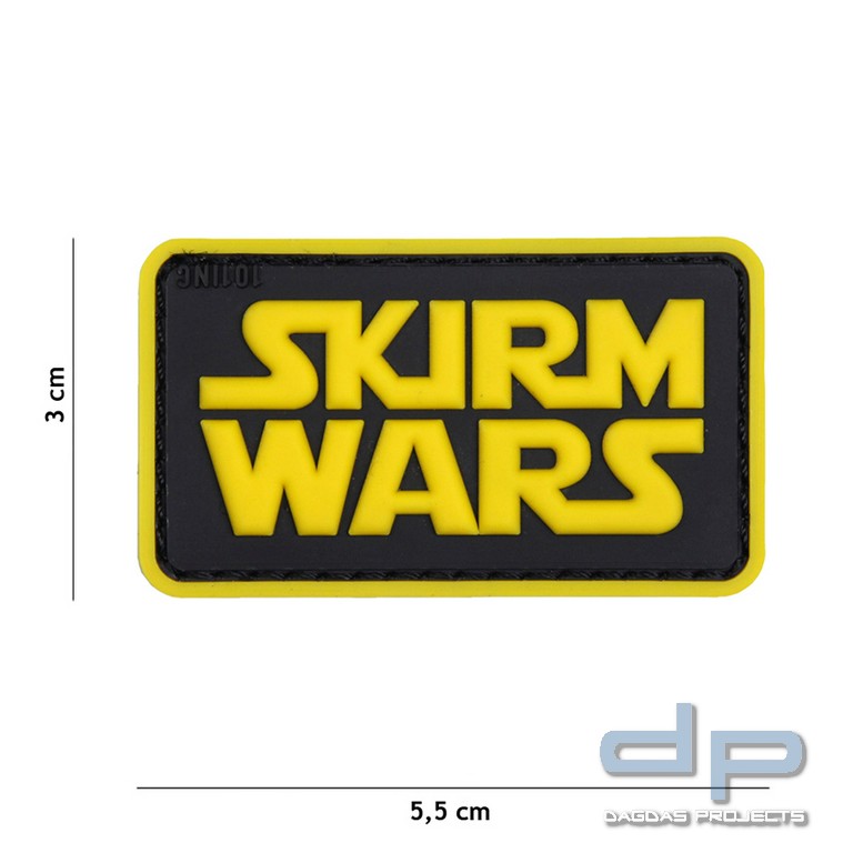Emblem 3D PVC Skirm Wars gelb