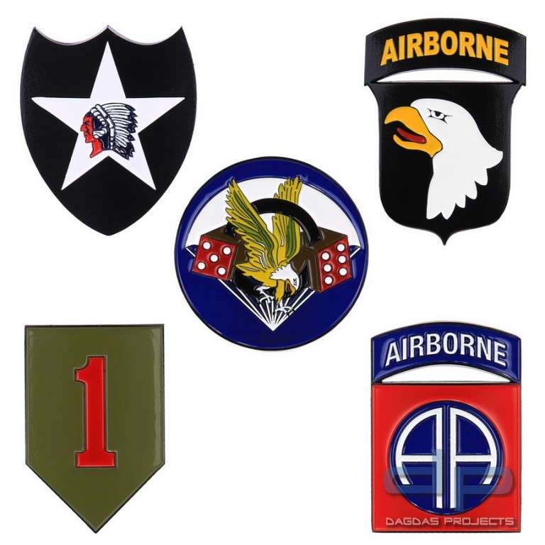 Metall logo 101st Airborne Division