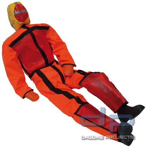 Wasserrettungspuppe Erwachsener, Gewicht 40 kg, Gr. 1,80 m, orange