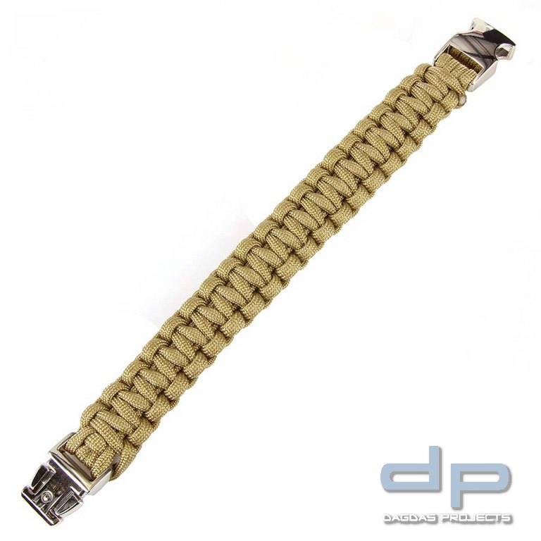 Paracord Armband Silber Schnalle K2139 - 9 inch in verschiedenen Farben