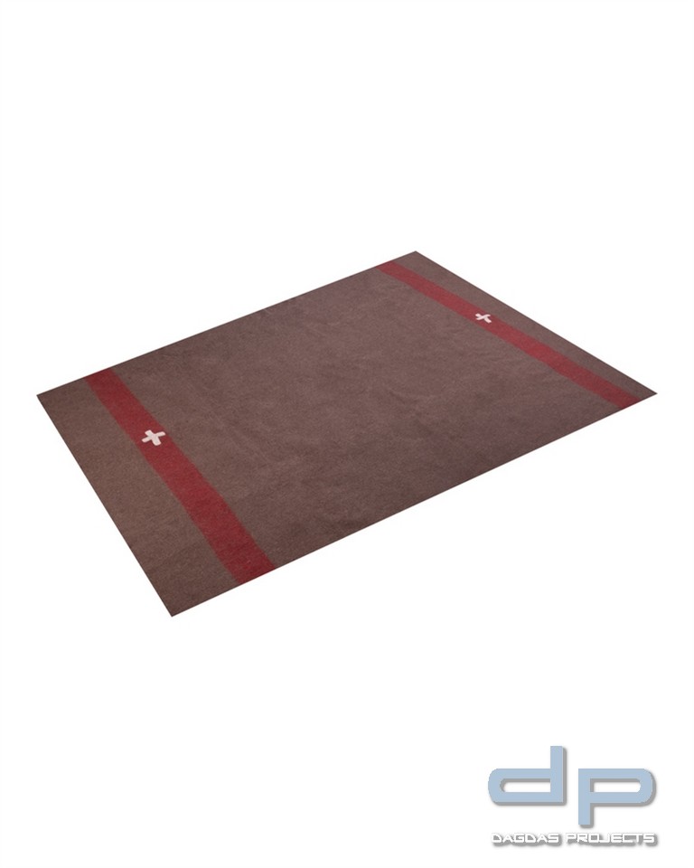 SCHWEIZ.WOLLDECKE 200X140 CM BRAUN VPE2