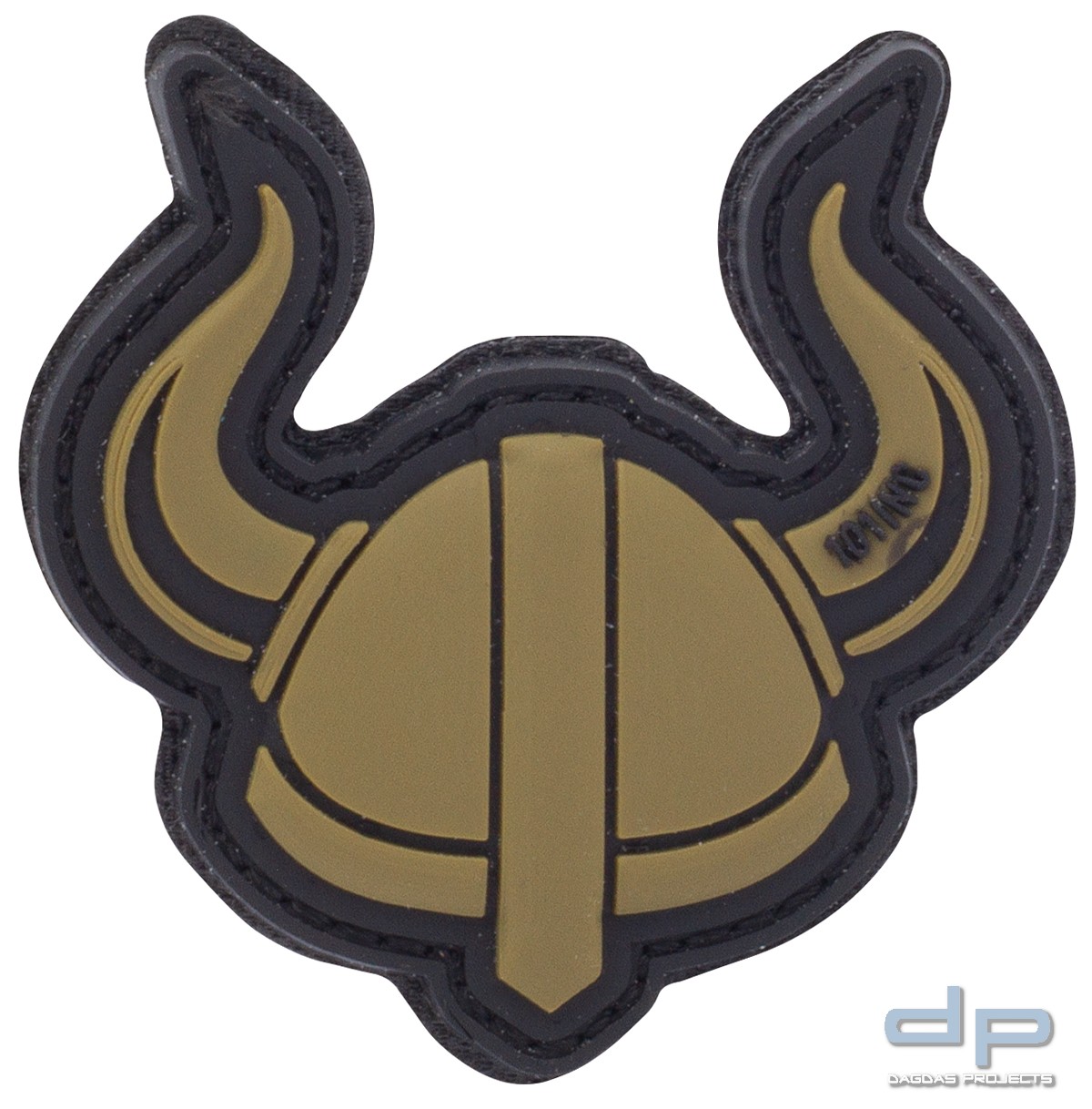 3D RUBBER PATCH VIKING HELMET