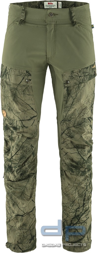 FJÄLLRÄVEN KEB TROUSERS LONG CAMO GREEN