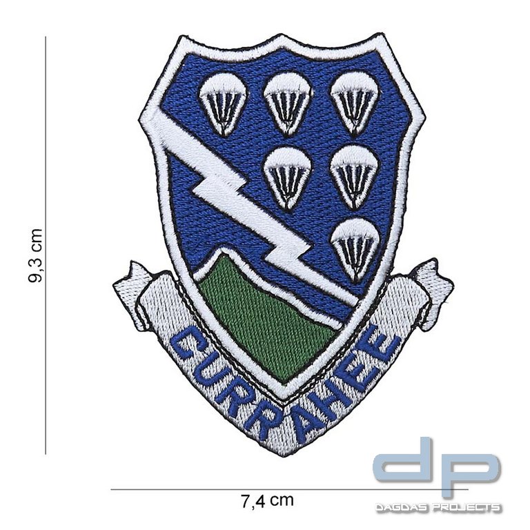 Emblem Stoff Currahee 506th PIR #1056