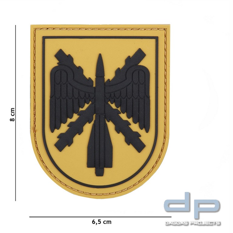 Emblem 3D PVC Spanisches Schild gelb