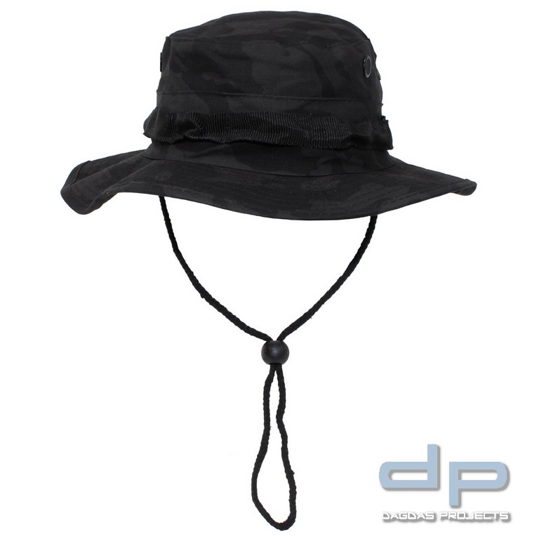 US GI Buschhut, Kinnband, Rip Stop, GI Boonie,night camo